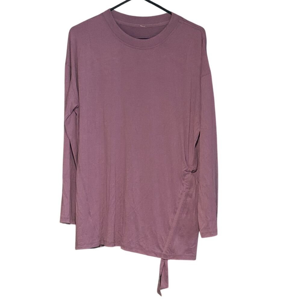Lululemon Side Cinch Long Sleeve Crew Neck Top - Mauve Purple